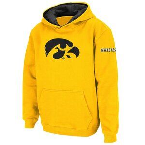 Youth Stadium Athletic Iowa Hawkeyes Big Logo Pullover Hoodie NWT Sz M